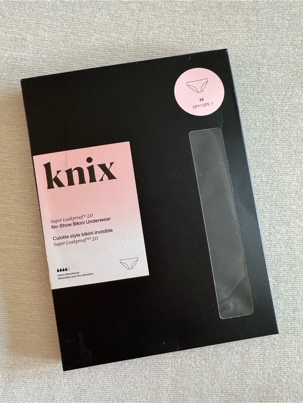 Knix Super Leakproof 2.0 No-Show Bikini | Medium